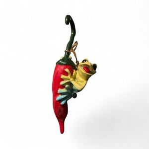 Vintage Kitty's critters chilli frog Christmas Ornament